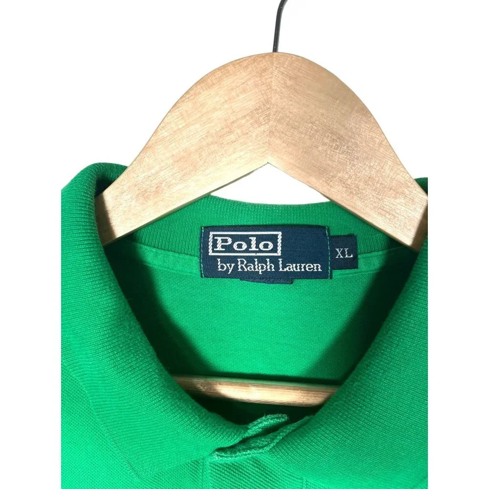 Polo Ralph‎ Lauren 90s green short sleeve shirt sz XL